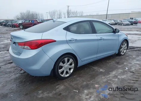 2013 Hyundai Elantra Limited from USA, damaged, VIN KMHDH4AE9DU595498